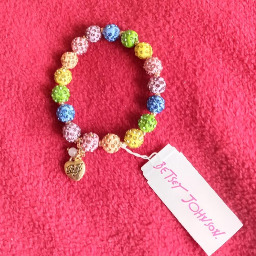Betsey Johnson Sparkle Stretch Bracelet